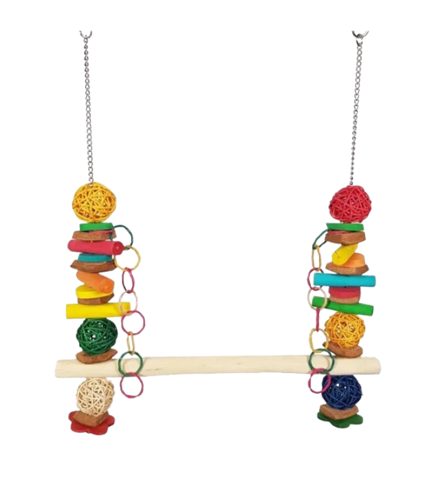 Jouet Perroquet Chewy Ball Giant Swing – Parrots & Toys (60 × 62 cm)