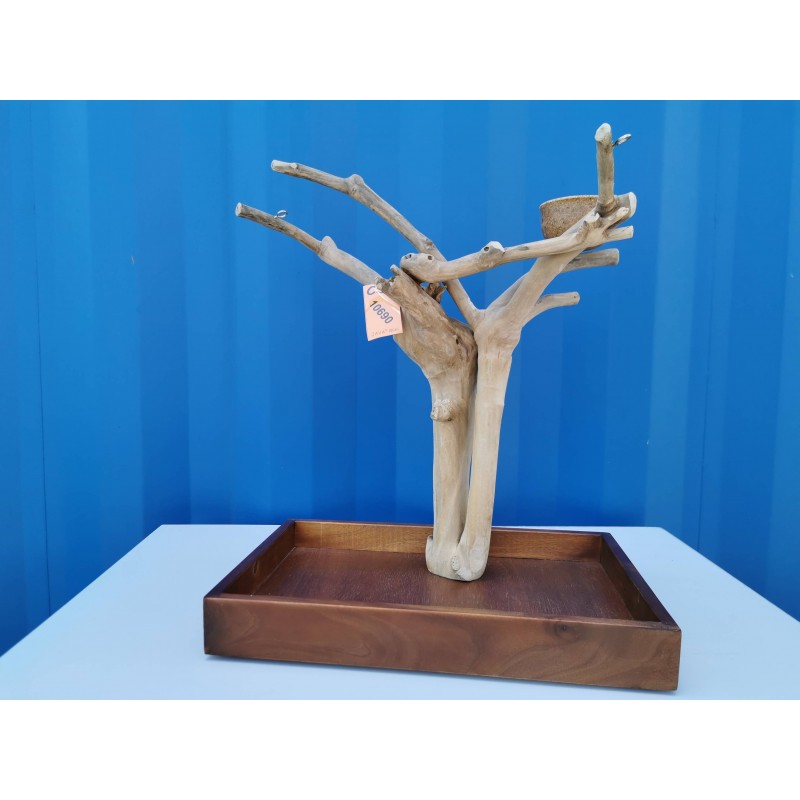 Aire de jeux en bois de Java avec socle – Back Zoo Nature (Small)