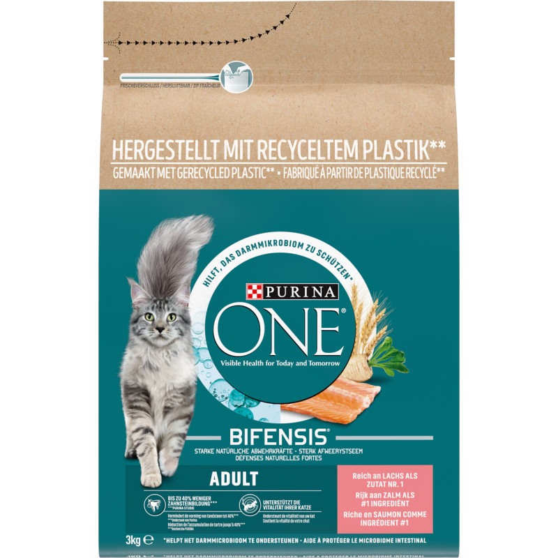 Purina ONE Bifensis Adult – Saumon & Céréales complètes 3 kg