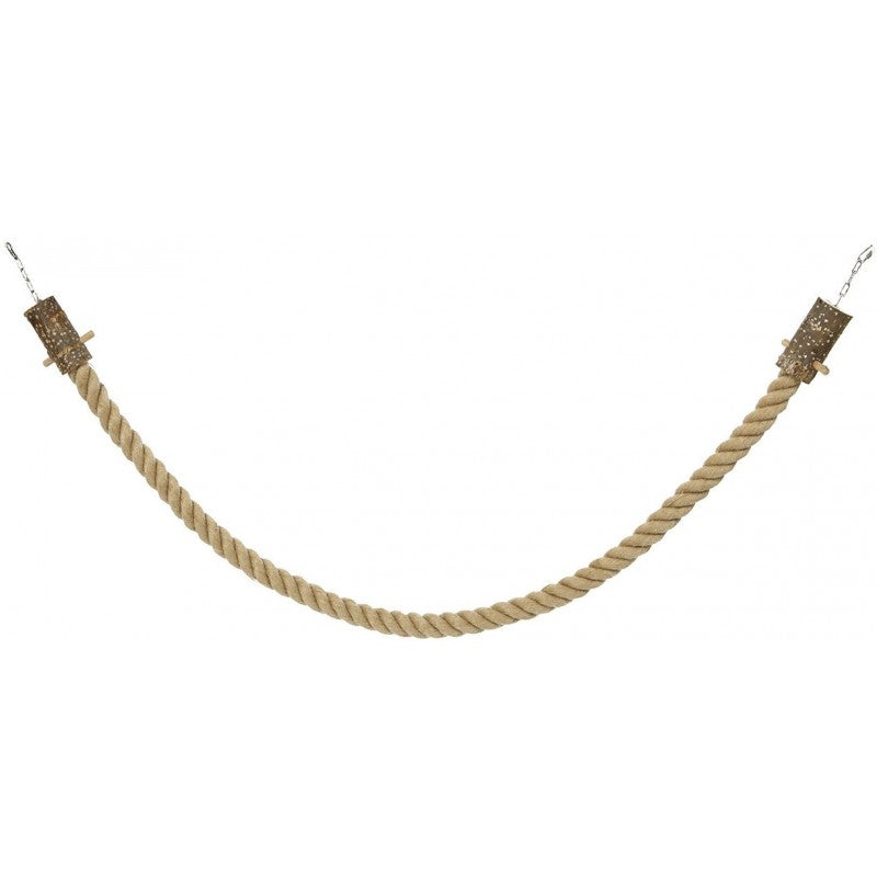 Corde d’escalade en jute avec attache en acier 5 × 400 cm – Wagner