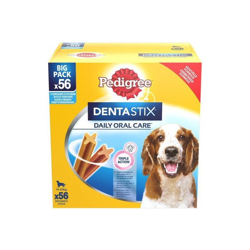 Pedigree Dentastix Medium (pack de 56 bâtonnets)