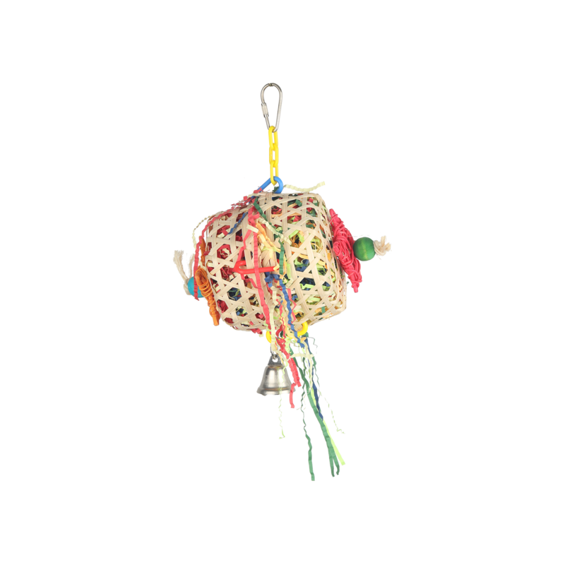 Jouets pour oiseaux paniers bambou