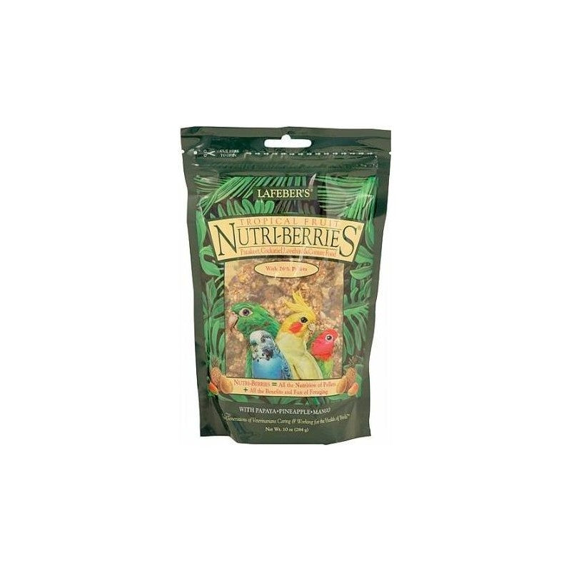 Lafeber Nutri‑Berries Tropical Fruit – 284 g (pour Cockatiels / Petits Perroquets)