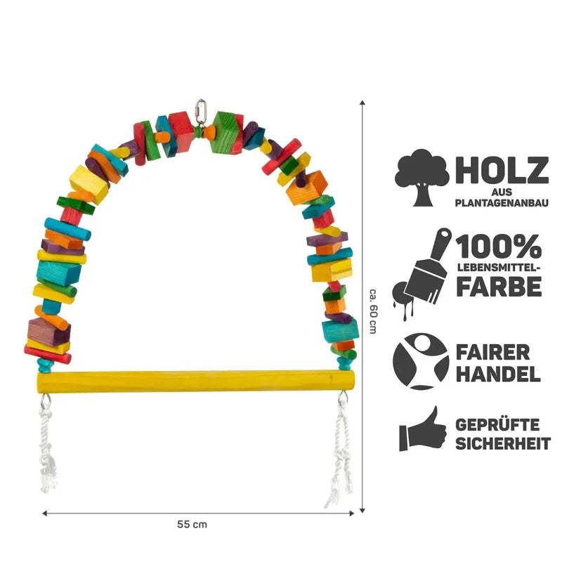 Perchoir / Arche en bois – XXL (60 × 55 cm) – Wagner
