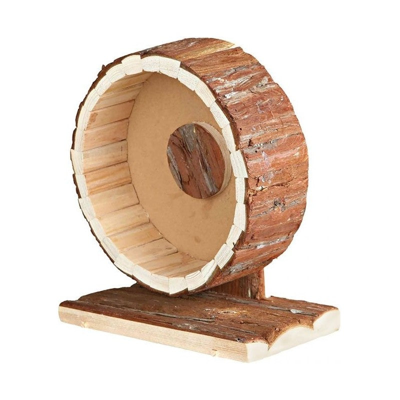 Roue d'activité en écorce de bois 20x12x22,5cm