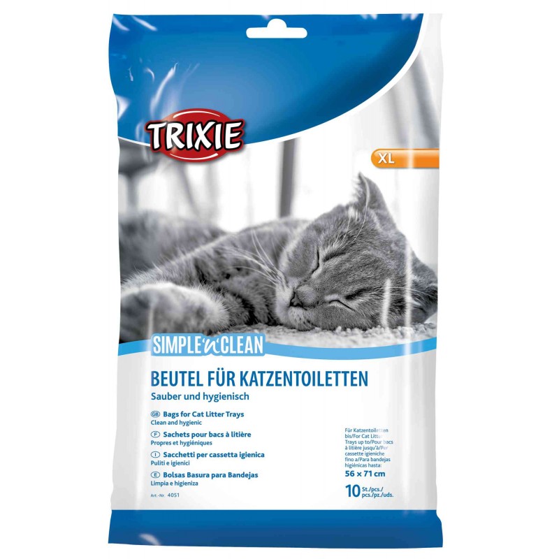 Sacs à litière Simple’n’Clean XL 56 × 71 cm – Trixie (10 pcs)