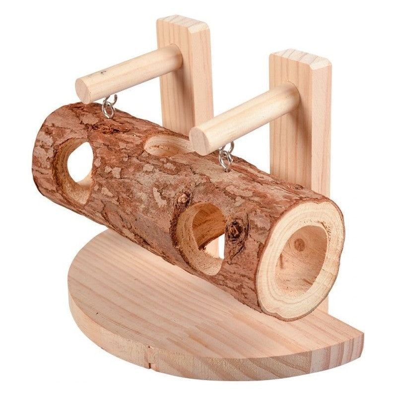 Tunnel cache-cache en bois 21x11,5x16cm