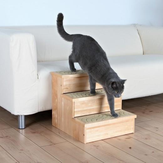 Escalier bois pour chien et chat