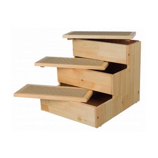 Escalier bois pour chien et chat