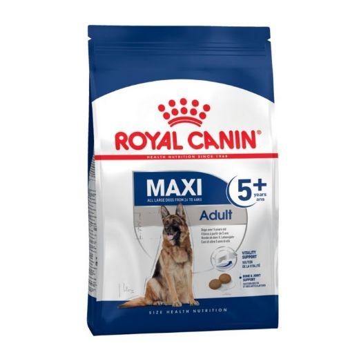 Maxi Adult 5+ Royal Canin. Croquettes chien adulte de grande taille 4KG