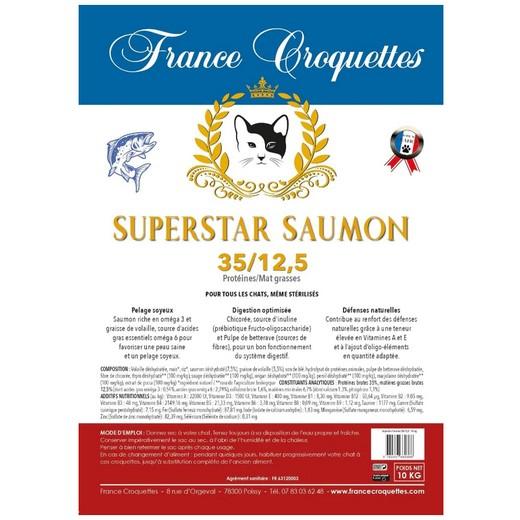 France Croquette, Saumon pour chat adulte 10KG