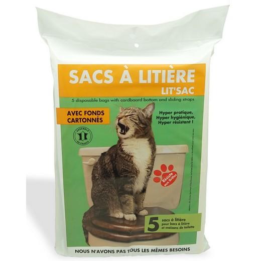 Sacs à litière pour chat avec fond cartonné - Lit’sac GM