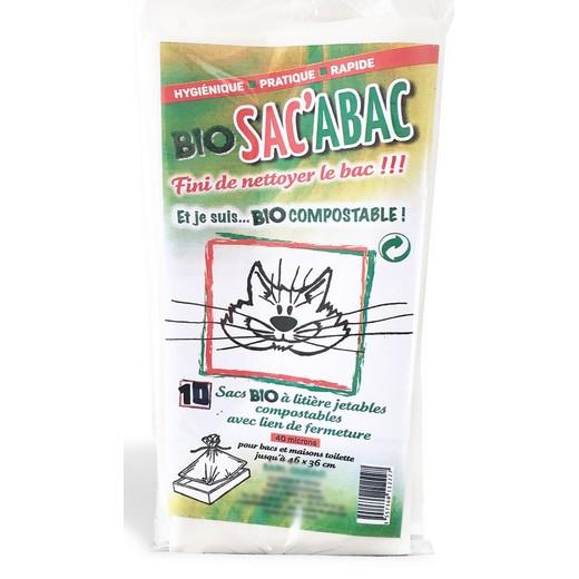 acs à litières jetables et compostable avec lien de fermeture - Bio Sac’abac