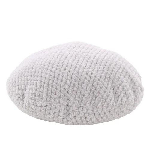 Coussin pour chat et petits chiens en peluche gris