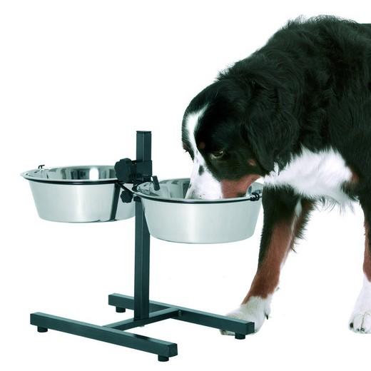 Support double gamelle pour chiens T1