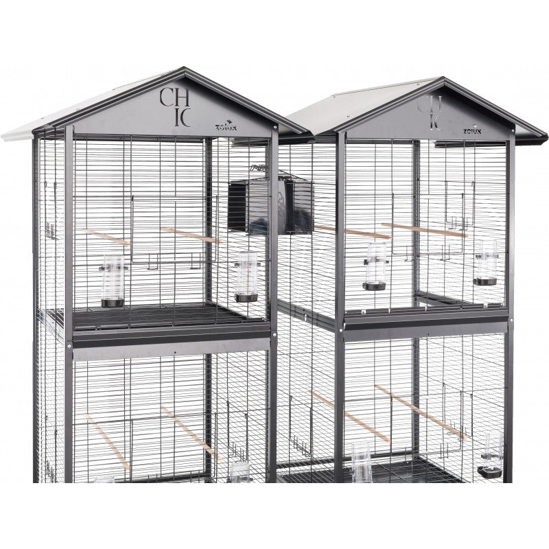 Volière Zolux Chic Duo 165 cm NOIR